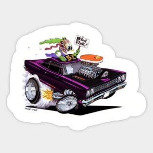 BIRD FINK 1969 Roadrunner plum Sticker